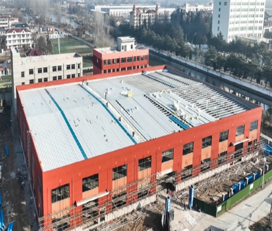 机器人自动清洗设备项目结构封顶