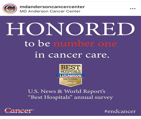 美国十大癌症医院公布