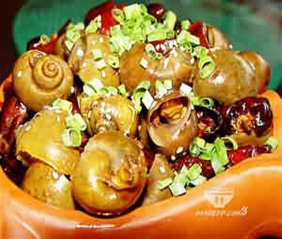 广东小吃-炒田螺