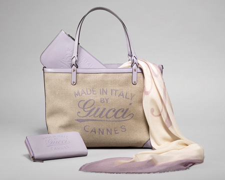 Gucci-2011限量版亚麻布包1