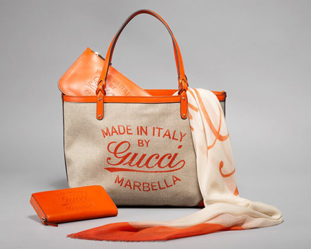 Gucci-2011限量版亚麻布包2